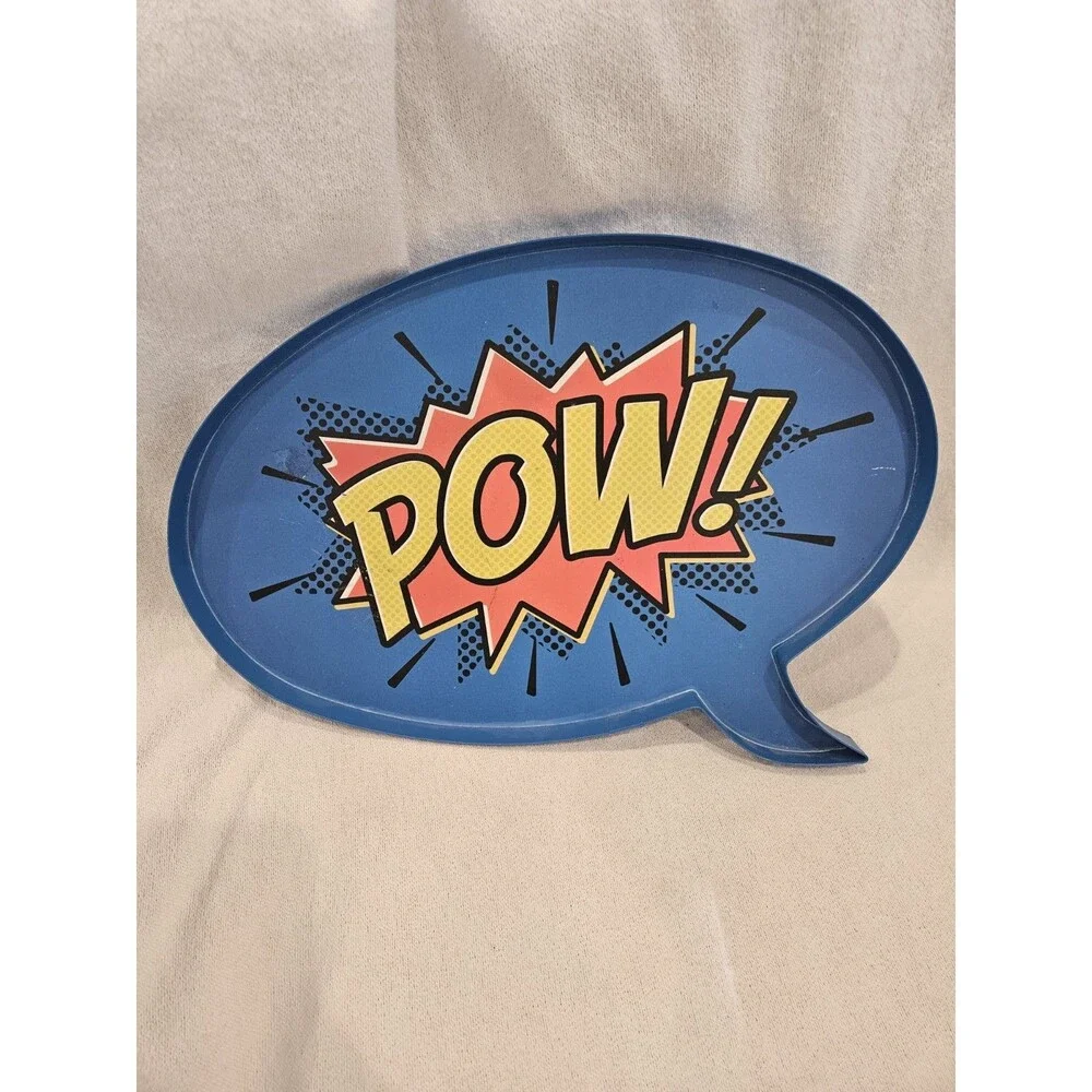 Pow! Caption Bubble Cartoon Caption Metal Sign from Hobby Lobby Comics